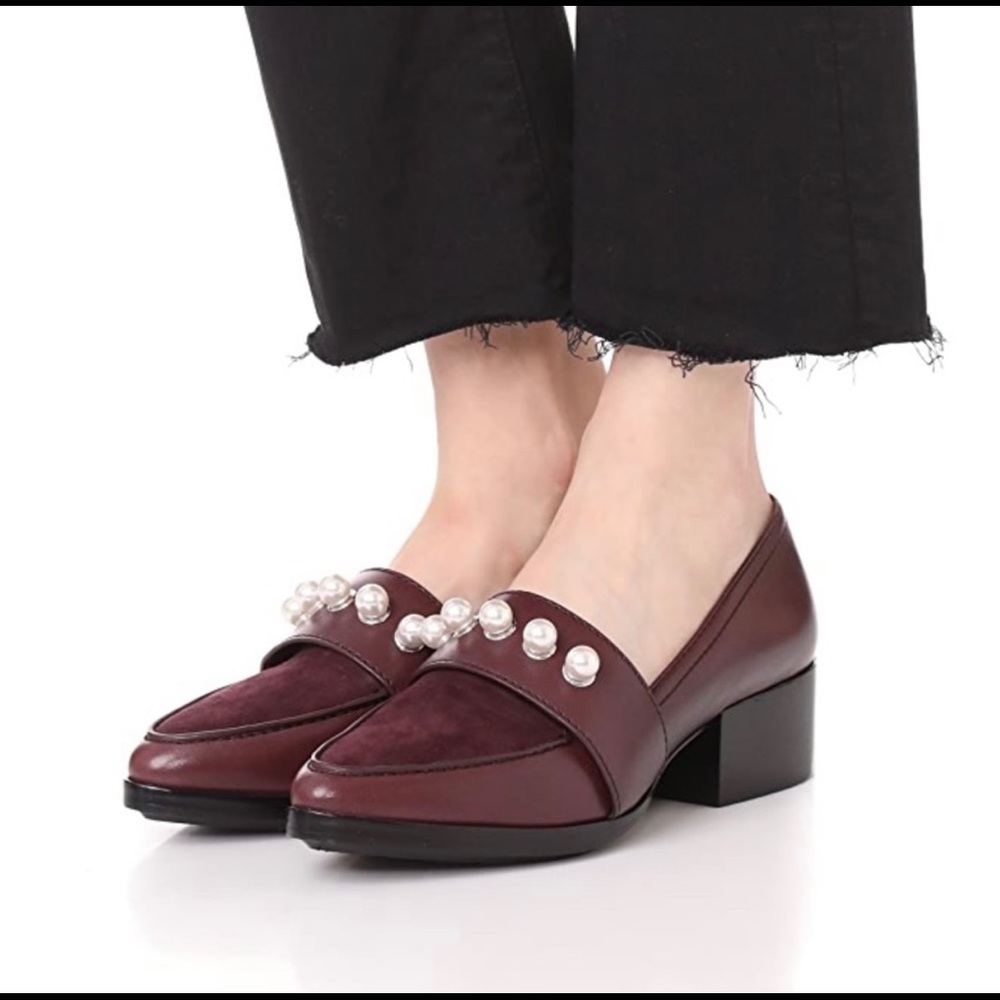 3.1 Phillip Lim Quinn Loafers burgundy pearl
